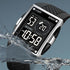 Men's Luminous Square Digital Sports Watch Waterproof Countdown Multi-Function Watch...