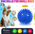 Light Up Squeaky Dog Balls: Led Dog Balls for Aggressive Chewers Puppy Chew Toys for Teething - Spikey Dog Balls for Small, Medium, Large Dogs...