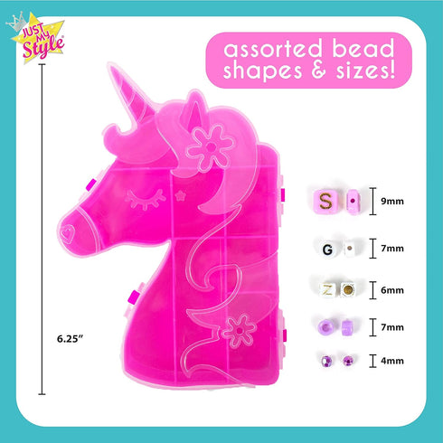Just My Style DIY Bracelet Making Kit with 2000+ Beads, Storage Case & Instructions...
