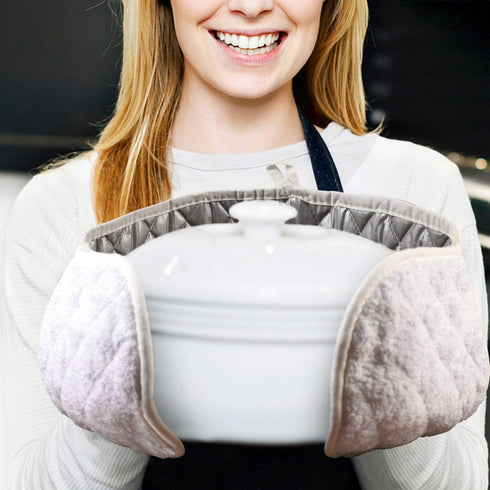 ARCLIBER 36"x7.5" Double Oven Mitt Heat Resistant Potholder Double Oven Glove for Handling Hot Pots Extra Long for Kitchen Cooking Baking...