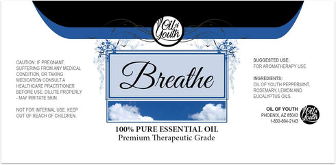 Oil of Youth 4 Ounce Bulk Breathe Blend Essential Oil - Therapeutic Grade - Pure & Natural...