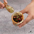 Radicaln Mortar and Pestle Set - Green Onyx Palm Size 2.5" Portable Handmade Marble Mortar and Pestle | Marble Spice Crusher Mortar and Pestle. Sm...