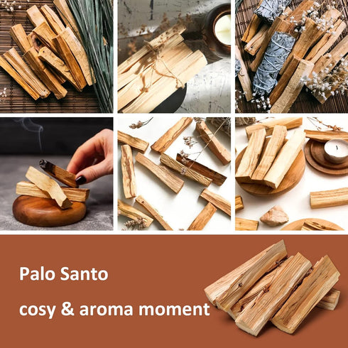 Wax Melts Wax Cubes Palo Santo Scented, 2.5oz Handmade Natural Soy Wax Cubes for Wax Warmer - Long Lasting Fragrance for Home, Ideal for Stress Re...