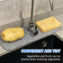 Silicone Sink Splash Guard 12 inch Sink Protectors for Kitchen Sink Faucet Handle Drip Catcher Mat for Bathroom Countertop Protect Sponge Holder, ...