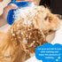 Pet Shampoo Bath Brush Soothing Massage Rubber Comb with Adjustable Ring Handle for Long Short Haired Dogs and Cats Grooming, 2 PCS...
