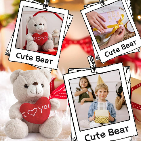 I Love You Teddy Bear for Girlfriend Stuffed Animals Cute Stuffed Teddy Bears for Girls Stuffed Bear Plush Toys Brown Teddy Bear Stuffed Animal Pl...