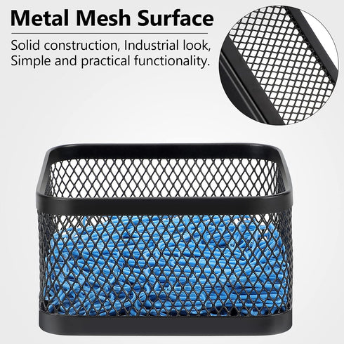 MaxGear Paper Clip Holder Paper clips Holder for Desk, Mesh Paper Clip Holders Paper Clip Box for Desk Paper Clip Organizer Office Binder Clip Hol...