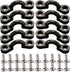 Kayak Pad Eye Kit, 10PCS Nylon Bungee Deck Loops Tie Down Pad Eye with 20 Screws for Boat Kayak Deck Rigging Kit...