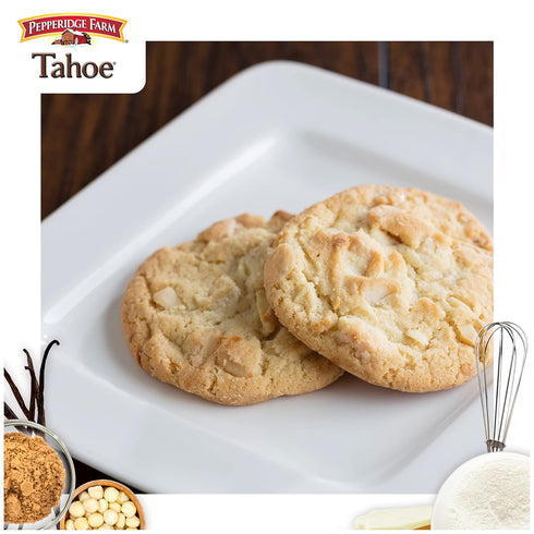 Pepperidge Farm Tahoe Crispy White Chocolate Macadamia Nut Cookies, 7.2 OZ Bag (8 Cookies)...