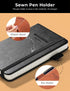 AISBUGUR Pocket Notebook Small Notebook 2-Pack, 3.5" x 5.5" Pocket Notebooks Hardcover with Thick Lined Paper, Inner Pockets, Cover Letter Embossi...