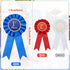 Award Ribbon Rosette Set Satin Participation Ribbon Honorable Ribbon Badge Blue Red and White Prize Ribbons 1st 2nd 3rd Place Medals for Classroom...