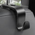 Car Seat Headrest Hook 4 Pack - Universal Auto Seat Hook Hanger Storage Organizer Holder (Black)...