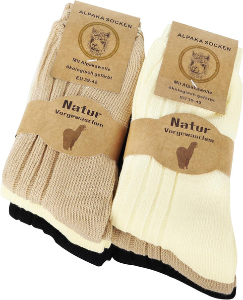 6 Pairs Alpaca Socks Women Wool Socks for Women Thermal Socks Winter Socks Warm Socks Cozy Socks Thick Socks Women Socket Set Boot Socks Birthday ...
