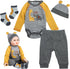 Reborn Baby Dolls Clothes Outfit Accessories Giraffe Striped 4pcs Set for 17-22 Inch Reborn Doll Newborn Girl&Boy...
