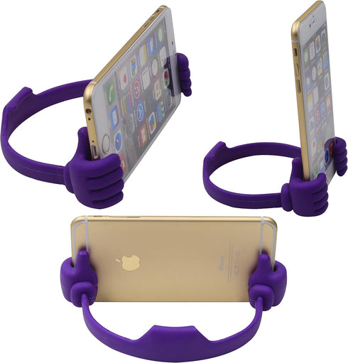Honsky Thumbs-up Cell Phone Stand Holder, Tablet Stand Cradle for Desk Desktop Smartphone Cellphone Mobile Phone Tablets – Universal Adjustable Fl...