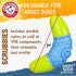 Arm & Hammer for Pets Scrubbies Boomerang Chew Toy for Adult Dogs Infused with Baking Soda - Durable Teething Toy with Unique Shape for Fetch & Ch...