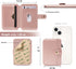 M-Plateau Slim Leather Wallet Phone Case, Adhesive Card Holder Compatible with Most Smartphones (Pink)...