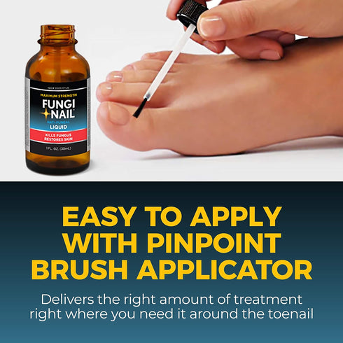 Fungi-Nail Anti-Fungal Liquid Solution, Kills Fungus That Can Lead to Nail & Athlete’s Foot with Tolnaftate & Clinically Proven to Cure and Preven...