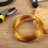 32.8 Feet Aluminum Wire, Bendable Metal Craft Wire for Making Dolls Skeleton DIY Crafts (Gold, 1.5 mm Thickness)...