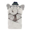 Hudson Baby Unisex Baby Cotton Animal Face Hooded Towel, Smart Elephant, One Size...