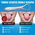 BASIC CONCEPTS Tongue Scraper for Adults (2 Pack), Reduce Bad Breath (Travel Cases Included), Stainless Steel Tongue Cleaners, 100% Metal Tongue S...