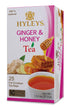 Hyleys Wellness Ginger & Honey Black Tea - Natural Digestive Support with Pure Ceylon Tea - 25 Tea Bags...