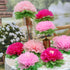 Pink Paper Flower Wedding Centerpiece Birthday Party Backdrop Nursery Room Wall Home Decoration Pack of 9...