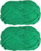 2Skeins Chenille Yarn Blanket Yarn 2x100g/7.1oz #6 Super Bulky Polyester Soft Knitting for Crochet Weaving Bag Scarf Hat, Green......