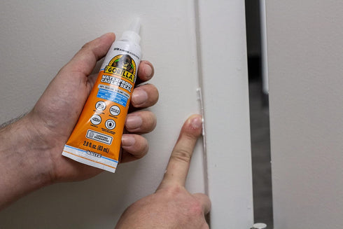 Gorilla Waterproof Caulk & Seal 100% Silicone Sealant, White, 2.8oz Squeeze Tube (Pack of 2)...