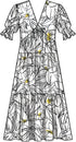 Simplicity Misses' V-Neck Empire Dress Sewing Pattern Kit, Code S9702, Sizes 18-20-22-24-26, Multicolor...