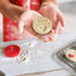 R&M Baked for Santa Pastry and Cookie Stamper, Christmas Cookie Stamper - Red, 2.5"...