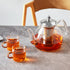 Glass Teapot, 40oz/1200mL Glass Kettle with Removable Stainless Steel Infuser for Blooming Tea & Loose Leaf Tea, Gooseneck Tea Pot, Gift Box for T...