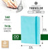 Pentalic 4" x 6" Pocket Sketchbook Traveler Journal, 160 Pages, Turquoise...
