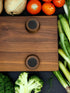 Wooden Cutting Board Feet - Cutting Board Feet Kit - Wood cutting board feet with silicone rubber feet for cutting board - Raised Cutting Board fe...