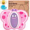 GET FRESH Bamboo Kids Divided Plates Butterfly Sectioned Bamboo Fibre Toddler Plates with 3 Compartments...