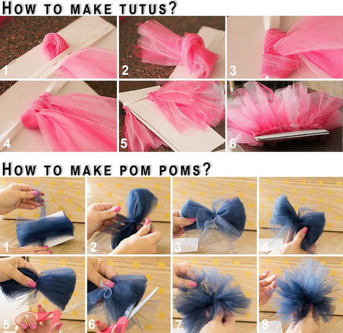 Tulle Fabric Rolls 6 Inch by 200 Yards (600 FT) Ribbon Netting Spool for Tutu Skirt Wedding Baby Shower Birthday Party Decoration Gift Wrapping DI...