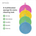 Silicone Sponge 8 Pcs - Heat Resistant Silicone Scrubber - Washing Silicone Dish Scrubber - Double Sided Food Grade Silicone Sponge for Cleaning...