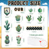 Qilery 64 Pcs Cactus Bulletin Board Set Greenery Classroom Bulletin Board Decoration Stay Sharp Our Class is on Point Cactus Bulletin Board Cutout...