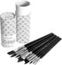 ARTEGRIA Watercolor Brush Set, 10 Professional Soft Synthetic Squirrel Paint Brushes, Including Pointed Rounds, Flats, Dagger, Oval Wash...
