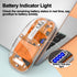 Wireless Mouse Bluetooth LED Clear Slim Silent Bluetooth Mouse 2.4G & Bluetooth Tri-Mode 2400DPI Optical Computer Mouse Portable Rechargeable Tran...
