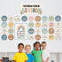 32 PCS BOHO Affirmation Station Bulletin Board Set Positive Posters for Classroom Growth Mindset Decorations Inspirational Motivational Accent Cut...