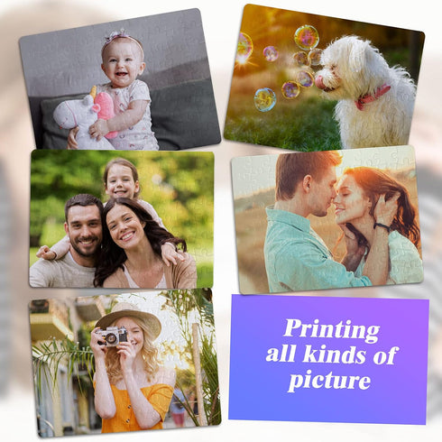 15 Sets 7.9 x 5.9 Inch Blank Sublimation Puzzle 60 Pieces of Each Set, Heat Transfer Printing Puzzle DIY Blank Jigsaw Puzzle White Transfer Puzzle...