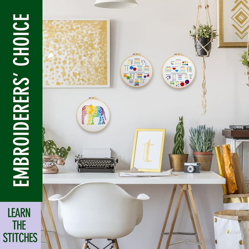 CRAFTILOO Embroidery Kit for Beginners Cross Stitch Kits for Beginners Needlepoint kits for Adults Embroidery kits for Adults Cross Stitch kit Beg...