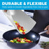 Extra Thick Flexible Plastic Cutting Board Mats with Food Icons & EZ-Grip Waffle Back, (Set of 6) Dishwasher Safe...