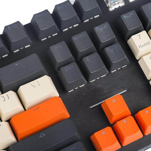 Carbon Miami PBT Double Shot Shine Through ANSI Backlit Keycaps for MX Mechanical Keyboard Melody 96 KBD75 68 61 87 104 Keychron(Only Keycap) (Car...