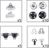 Kare & Kind 50 Pairs Sewing Hook and Eye, Sew-On Snaps - Sewing Closure Fastener Clasps Repair - Bra, Skirts, Pants, Dress, Trousers - DIY, Crafti...