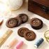 30 Pieces Large Size Wood Buttons 2.36 Inch Round Sewing Button 4 Holes Large Buttons for Crafts Sewing Large Wooden Buttons for DIY Clothing Bag ...
