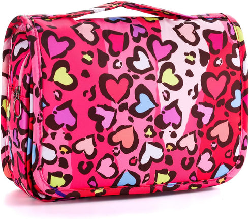 Kids Hanging Toiletry Bag for Girls, Travel Toiletry Bag for Little Young Girls Cosmetic Makeup Waterproof Wash Bag Toddler Traveling Toiletries, ...