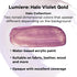 Jacquard Lumiere 2.25oz Fabric Paint Halo Violet Gold - Metallic Paint for Fabric, Leather, Canvas, Paper and Wood - Light-bodied Metallic Acrylic...