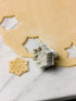 Fox Run Intricate Assorted Winter Snowflake Pastry/Cookie/Pie/Fondant 2" Stamper and Cutters 2", Set of 4, Multi-Color...